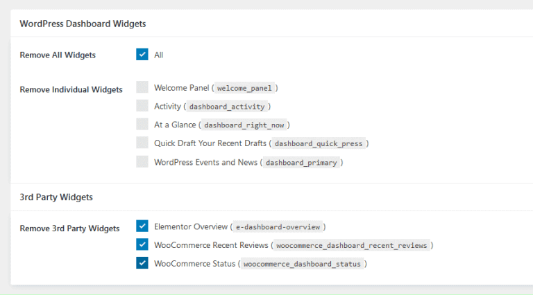 PRO Features - Custom WordPress Dashboard Plugin - Ultimate Dashboad
